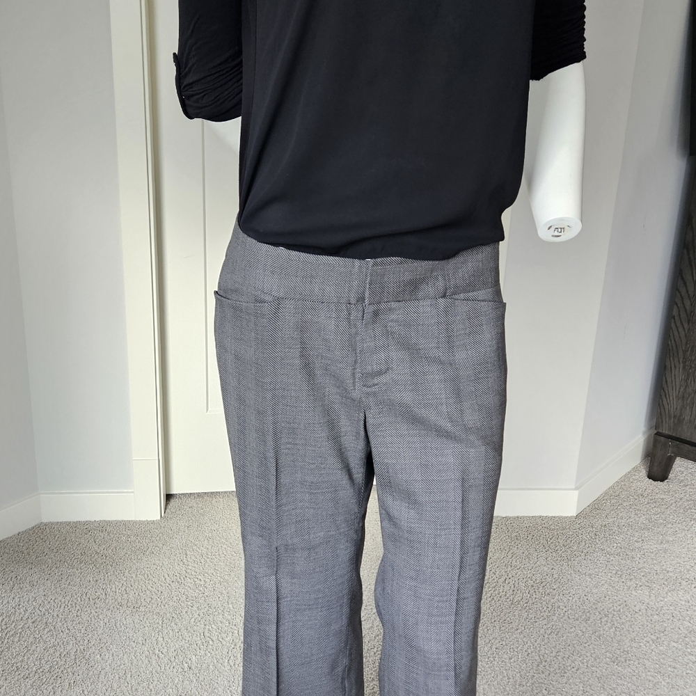 NWOT Size 6 Club Monaco Gray Herringbone Pants
